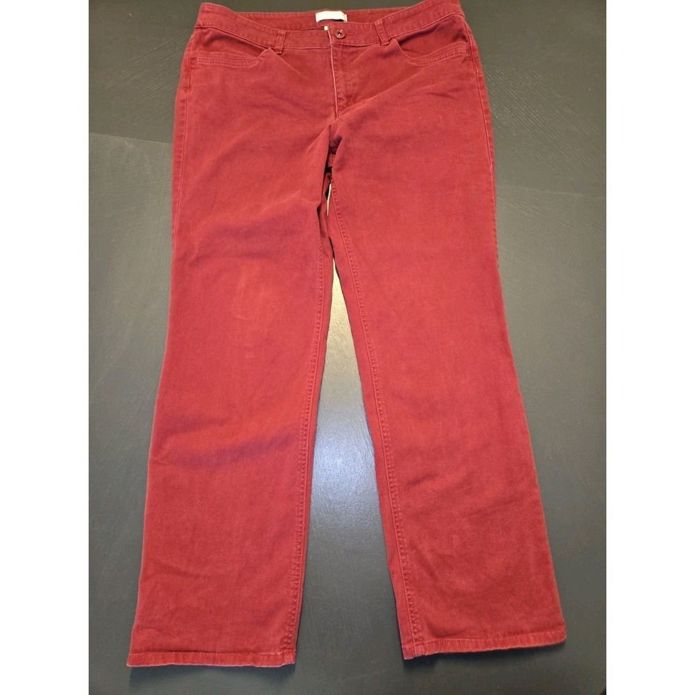 Christopher & Banks Jeans Maroon Size 14